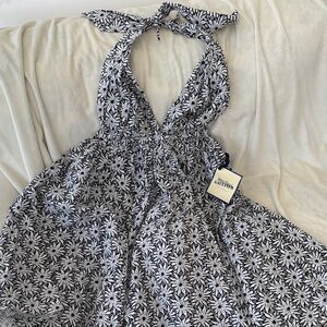 Jean Paul Gaultier Black and White Backless Dress